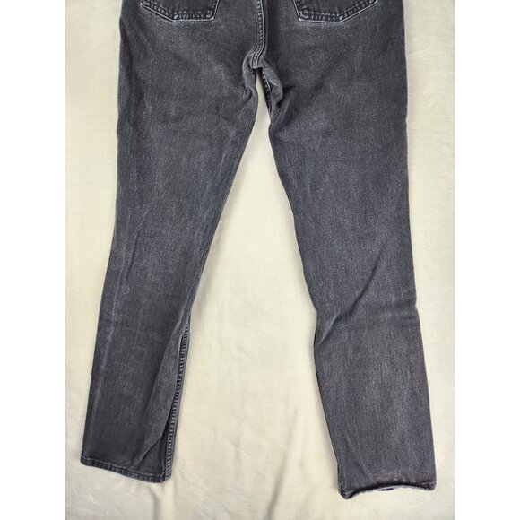 Vintage Levi Strauss & Co Orange Tab Black Jeans Taper 32" X 34" Denim 1970s - Picture 8 of 14